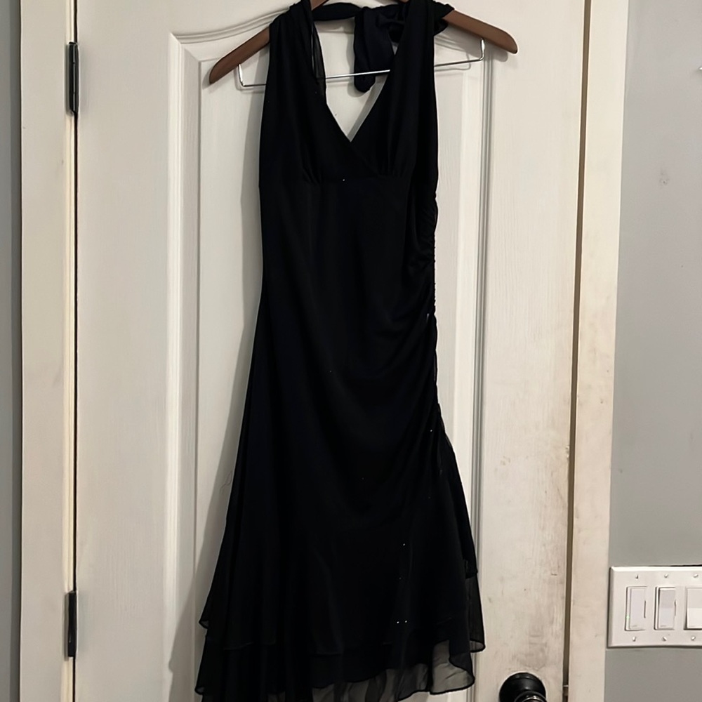 Black cocktail dress